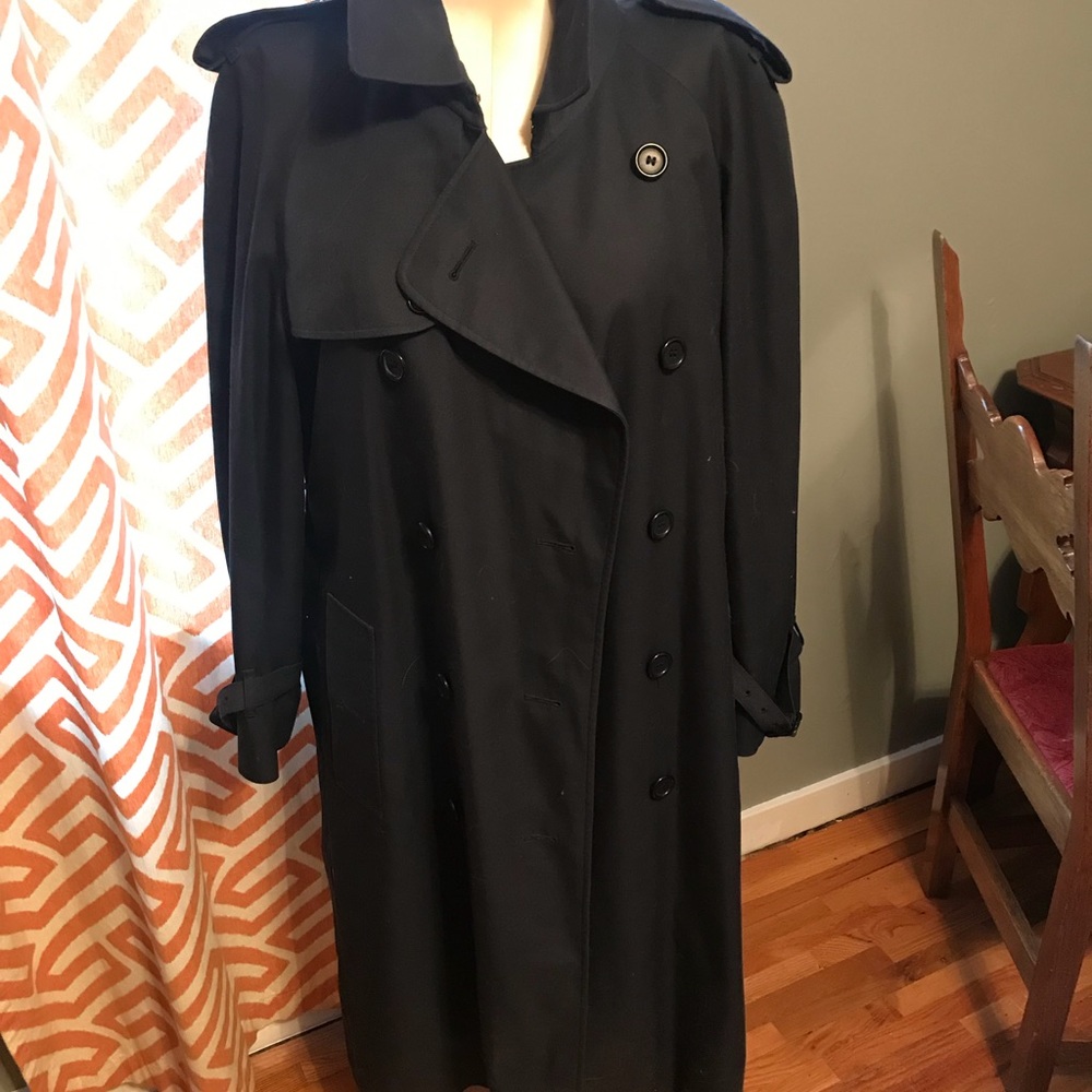Burberry mens long trench coat
